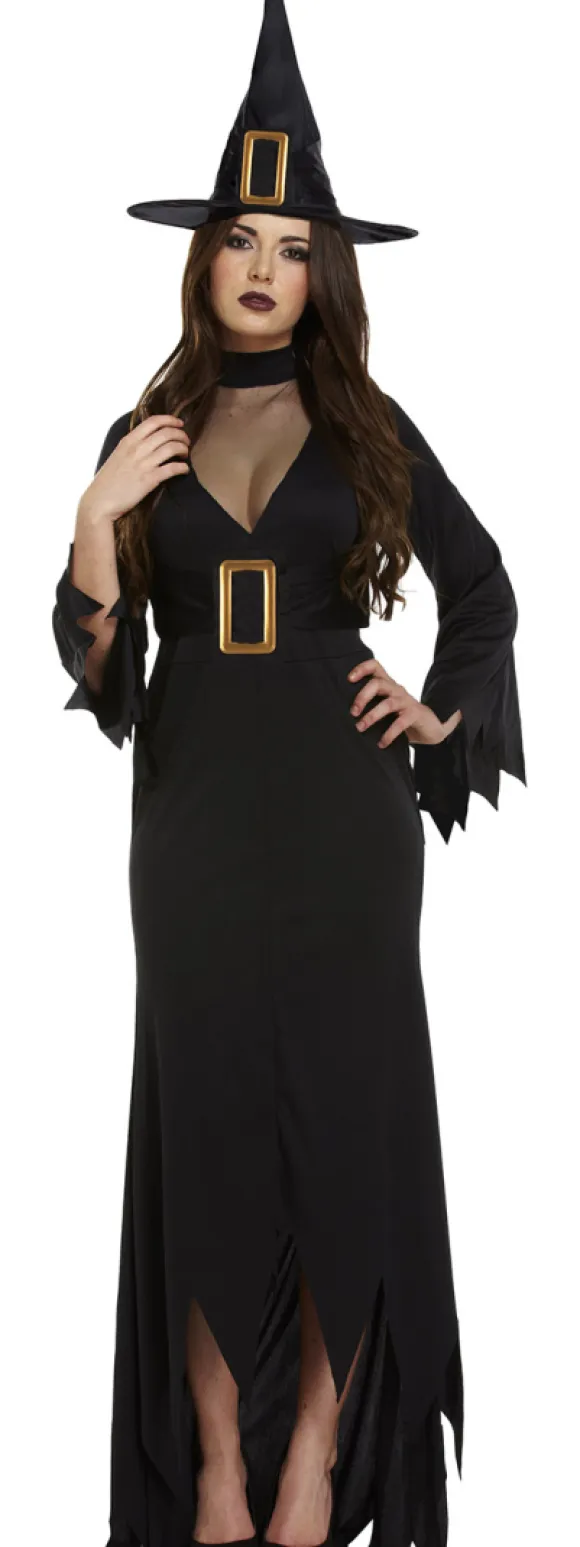Heks kostume, sort, XL