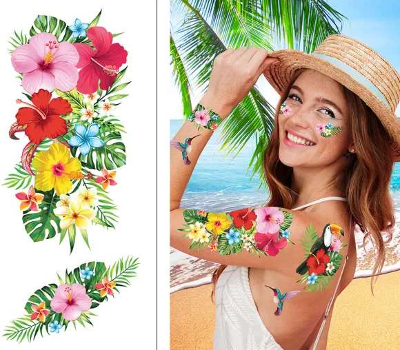 Hibiscus blomster tatoveringer