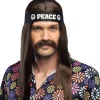 Hippie overskæg, brun