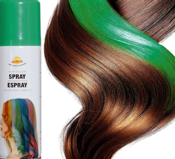 Hårfarve spray grøn