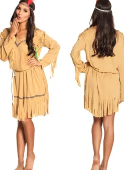 Indianerpige kostume, M