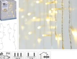 Istapper lyskæde 180 LED