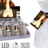 Juletræ LED-lys 12 cm hvid