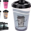Kaffekrus 500 ml med låg, plast