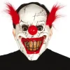Killer Clown maske med hår