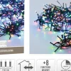 Klyngelyskæde 192 LED multi 1,4m