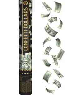 Konfettirør US dollars 40 cm