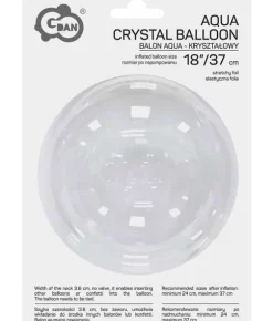 Krystal bobleballon 37 cm