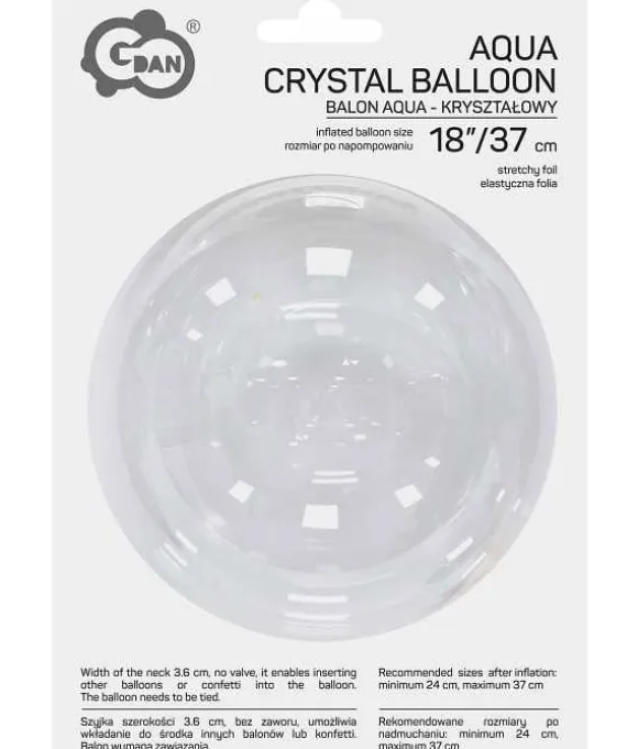 Krystal bobleballon 37 cm