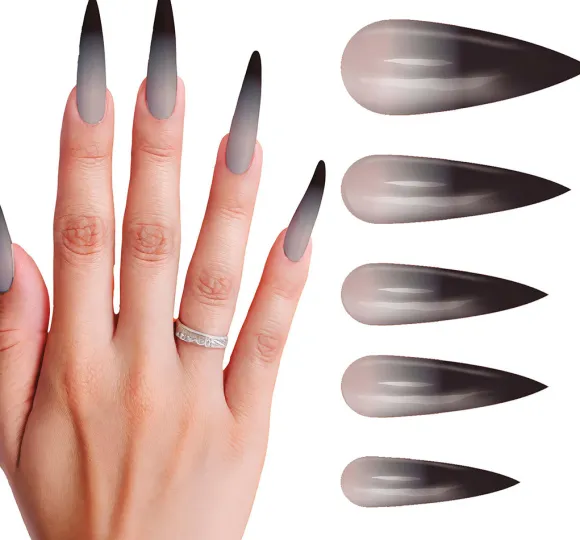 Kunstige negle Gothic 12-pak