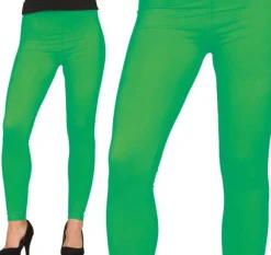 Leggings, neon grøn, str. L