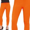 Leggings, neon orange, L
