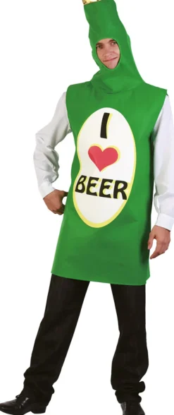 Ølflaske kostume, grøn