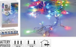 Lyskæde multifarvet 10 LED