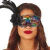 Maske m/pailletter, regnbue