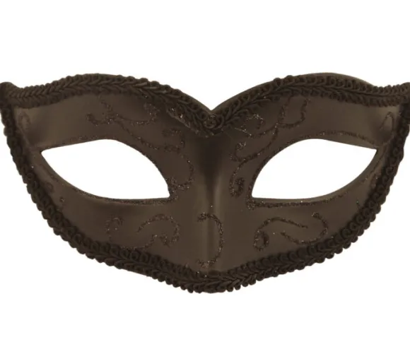 Maskerade maske, sort