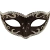 Maskerade maske, sort/sølv