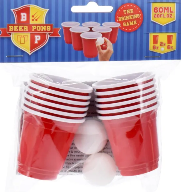 Mini beer pong drikkespil