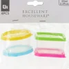 Mini plastbøtter med låg 4-pak