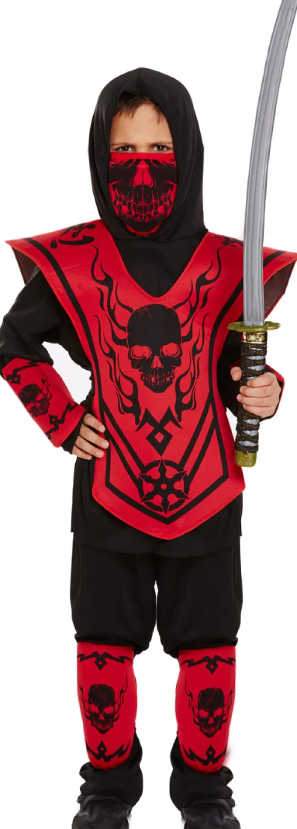Ninja kostume 4-6 år