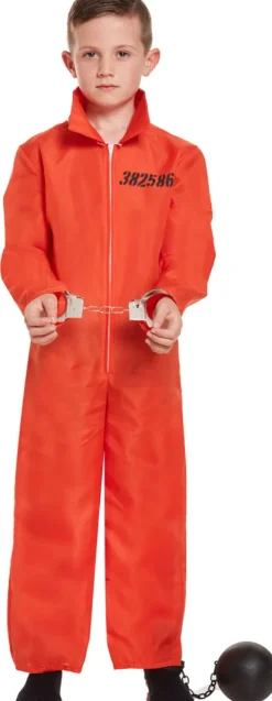 Orange fangedragt 7-9 år
