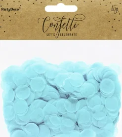 Papir konfetti 15 g, lyseblå