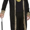 Pimp kostume sort m/leopard