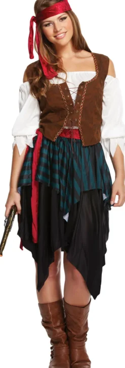 Pirat kvinde kostume, one size