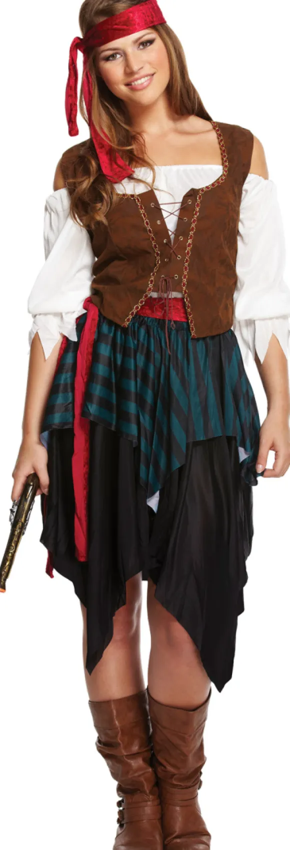 Pirat kvinde kostume, one size