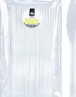 Plastik bestik, knive 25-pak