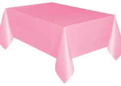 Plastikdug lyserød 137x274 cm