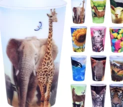 Plastik krus med 3D motiv