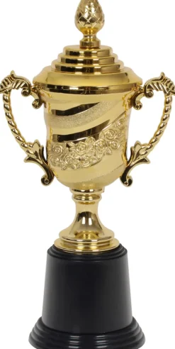 Pokal på fod 28 cm, guld