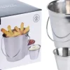 Pommes frites spand m/dip-skåle