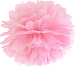 Pompom papir 35 cm lyserød
