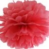 Pompom papir 25 cm rød
