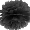 Pompom papir 25 cm sort