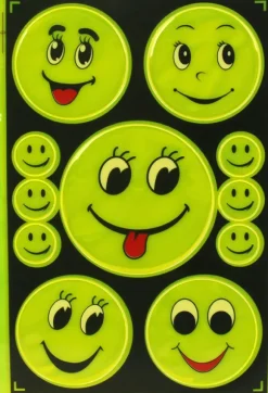 Refleks-stickers, smiley