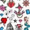 Retro tatoveringer sailor