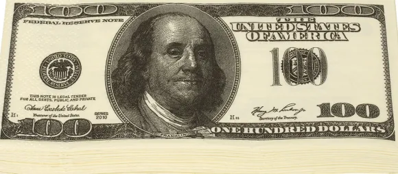 Servietter med dollarmotiv