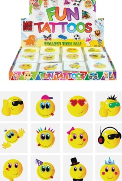 Smiley tatoveringer 12-pak