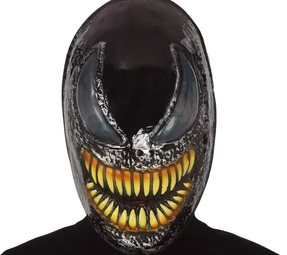 Sort alien maske, plast