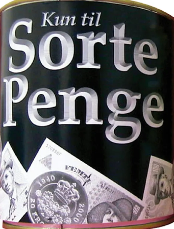 Sorte penge sparedåse
