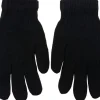 Strik-handsker, sort