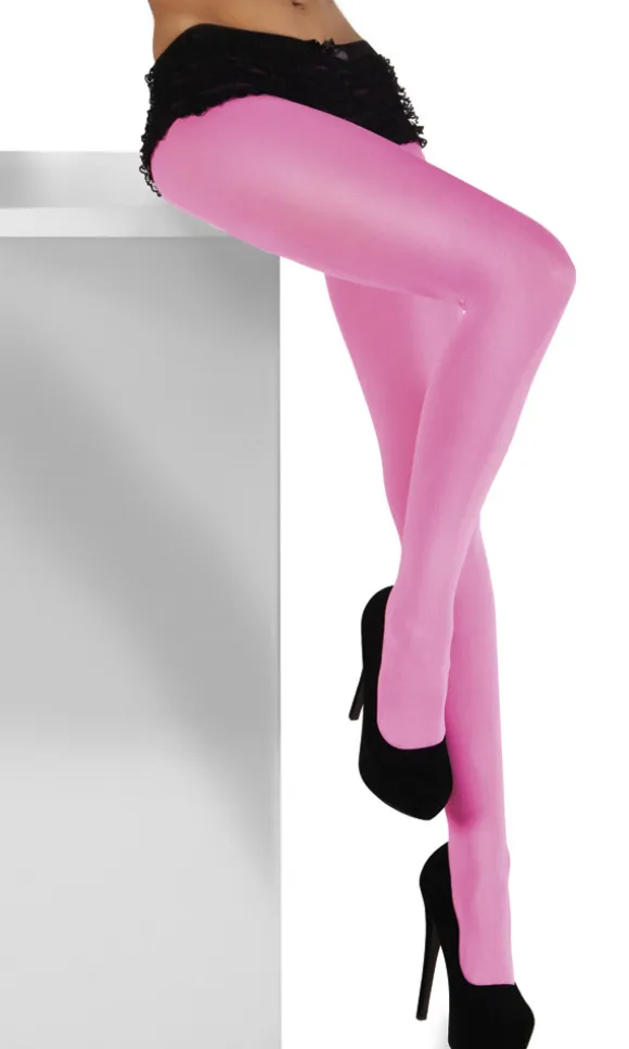 Strømpebukser neon-pink