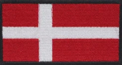 Sy/stryg på flag, Danmark