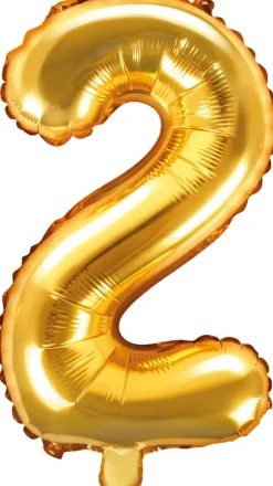 Tal ballon 2 guld 35 cm