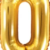 Tal ballon 0 guld 35 cm