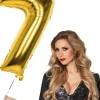 Tal ballon 7 guld 86 cm