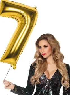 Tal ballon 7 guld 86 cm
